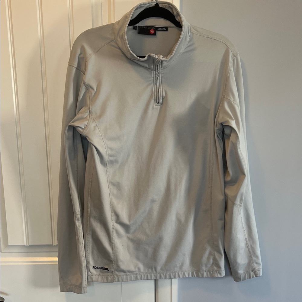 Rossignol Light Gray Quarter-Zip Pullover M